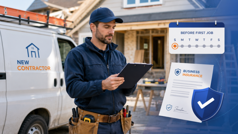 When Should a New Contractor Buy Business Insurance?