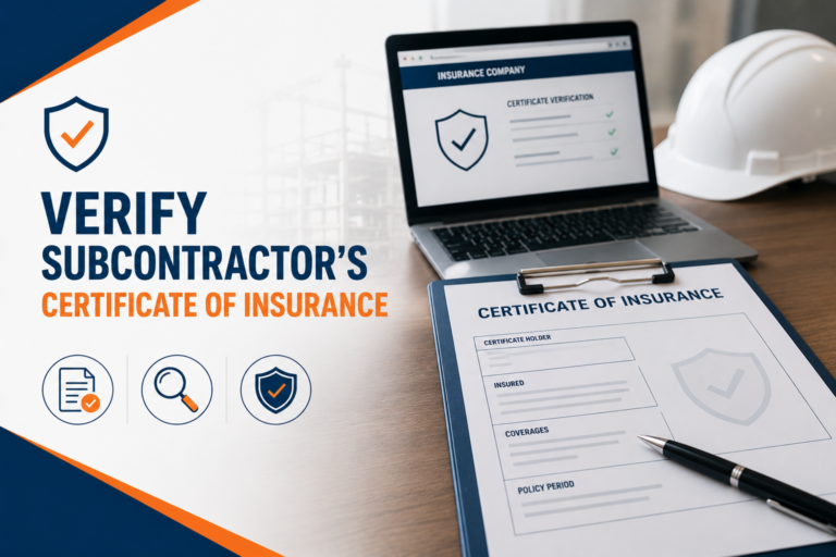 How to Verify a Subcontractor’s Certificate of Insurance