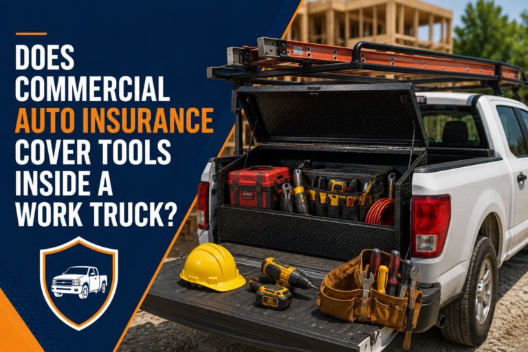 Does Commercial Auto Insurance Cover Tools Inside a Work Truck?