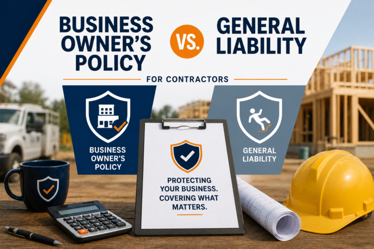Business Owner’s Policy vs. General Liability for Contractors